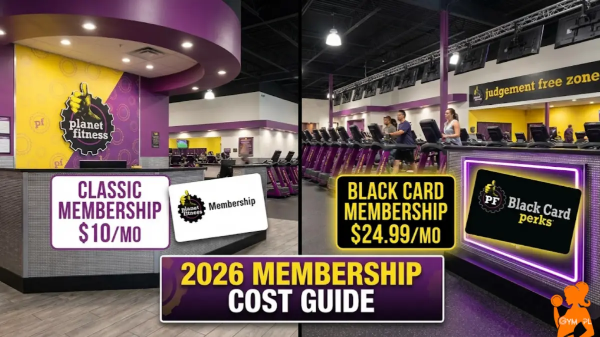 Planet Fitness prices sign 2026, Black Card membership card, Planet Fitness hydro massage bed, gym entrance with purple gear, Planet Fitness, Gym Prices, Gym Memberships, Black Card, Cheap Gyms, Fitness Deals
